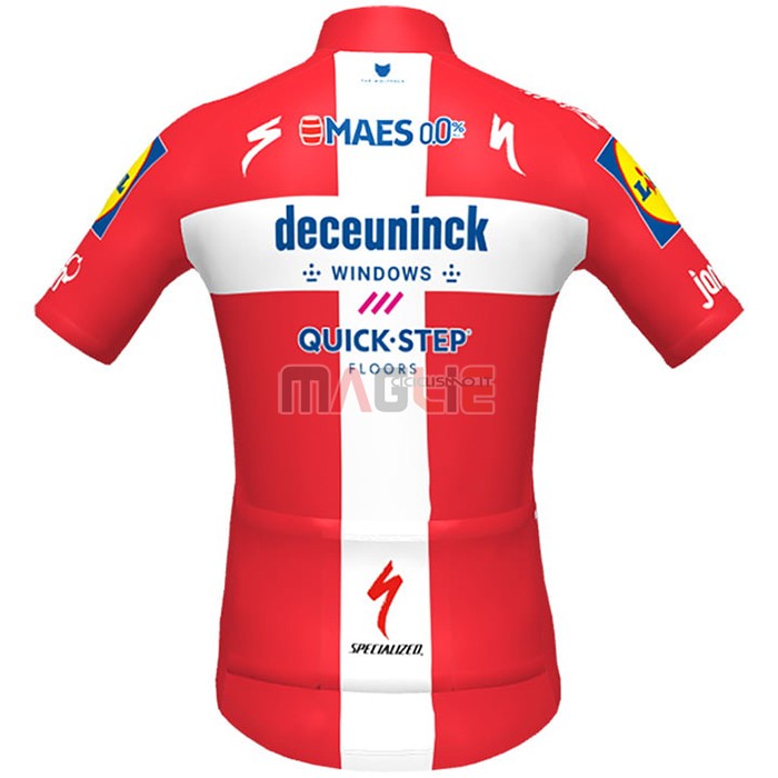 Maglia Deceuninck Quick Step Manica Corta 2021 Campione Danimarca